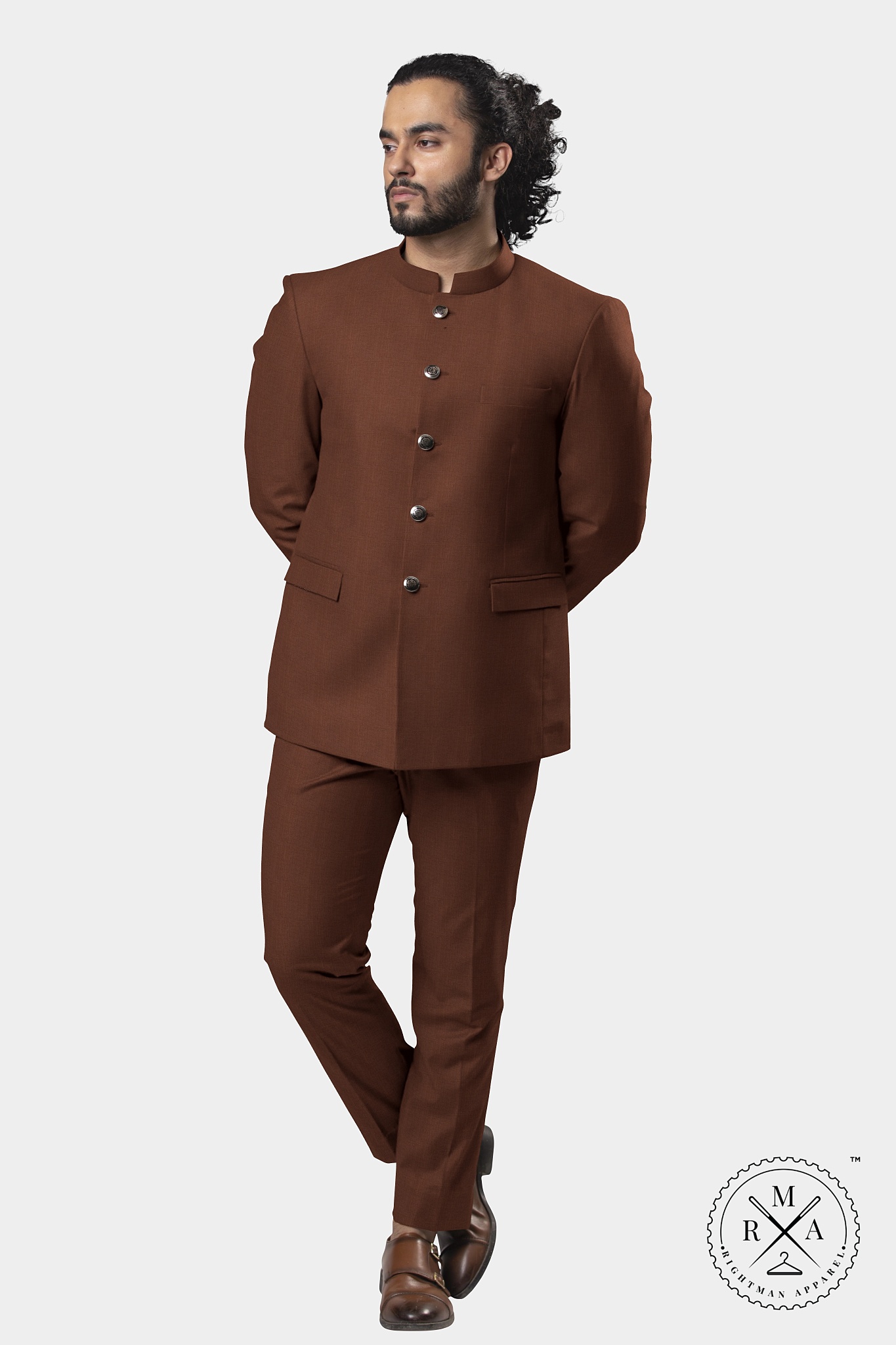 Rich Dark Brown Jodhpuri Suit SU197